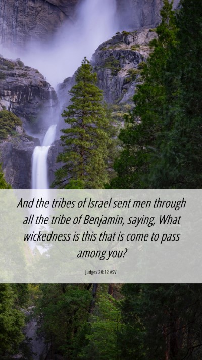 Picture 06 - Judges 20:12 ASV Mobile Phone Wallpaper - And the tribes of Israel sent men through all the - Mobile Bible Verse Wallpaper