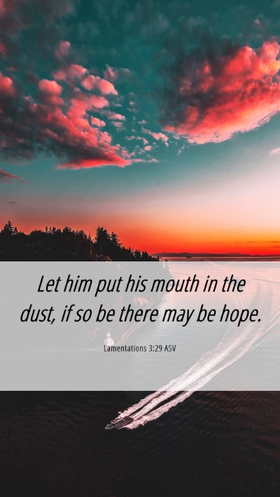 Picture 06 - Lamentations 3:29 ASV Mobile Phone Wallpaper - Let him put his mouth in the dust, if so be there - Mobile Bible Verse Wallpaper