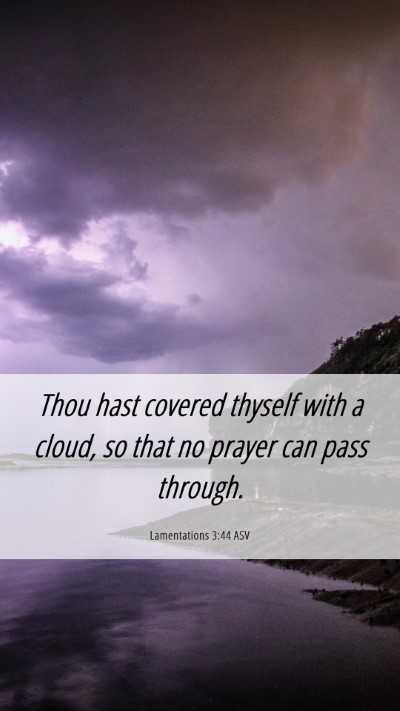 Picture 06 - Lamentations 3:44 ASV Mobile Phone Wallpaper - Thou hast covered thyself with a cloud, so that - Mobile Bible Verse Wallpaper