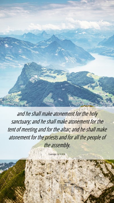 Picture 06 - Leviticus 16:33 ASV Mobile Phone Wallpaper - and he shall make atonement for the holy - Mobile Bible Verse Wallpaper