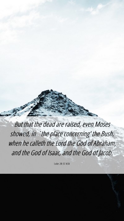 Picture 06 - Luke 20:37 ASV Mobile Phone Wallpaper - But that the dead are raised, even Moses showed, - Mobile Bible Verse Wallpaper