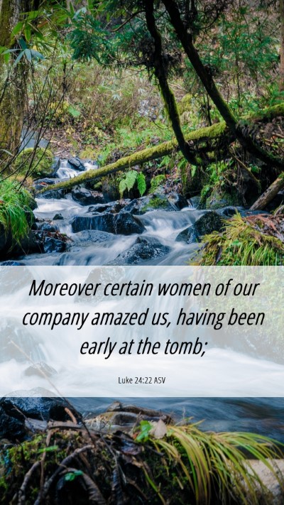 Picture 06 - Luke 24:22 ASV Mobile Phone Wallpaper - Moreover certain women of our company amazed us, - Mobile Bible Verse Wallpaper