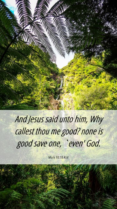 Picture 06 - Mark 10:18 ASV Mobile Phone Wallpaper - And Jesus said unto him, Why callest thou me - Mobile Bible Verse Wallpaper