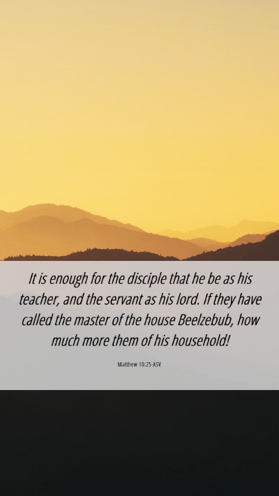 Picture 06 - Matthew 10:25 ASV Mobile Phone Wallpaper - It is enough for the disciple that he be as his - Mobile Bible Verse Wallpaper