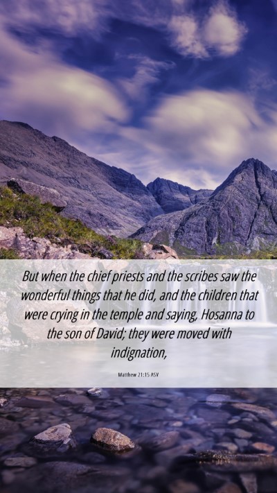 Picture 06 - Matthew 21:15 ASV Mobile Phone Wallpaper - But when the chief priests and the scribes saw - Mobile Bible Verse Wallpaper
