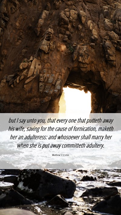 Picture 06 - Matthew 5:32 ASV Mobile Phone Wallpaper - but I say unto you, that every one that putteth - Mobile Bible Verse Wallpaper