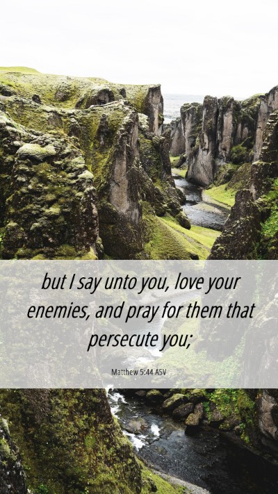 Picture 06 - Matthew 5:44 ASV Mobile Phone Wallpaper - but I say unto you, love your enemies, and pray - Mobile Bible Verse Wallpaper