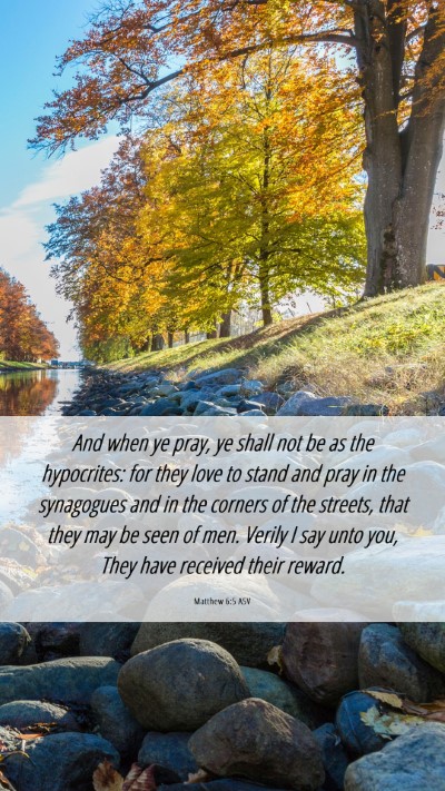 Picture 06 - Matthew 6:5 ASV Mobile Phone Wallpaper - And when ye pray, ye shall not be as the - Mobile Bible Verse Wallpaper