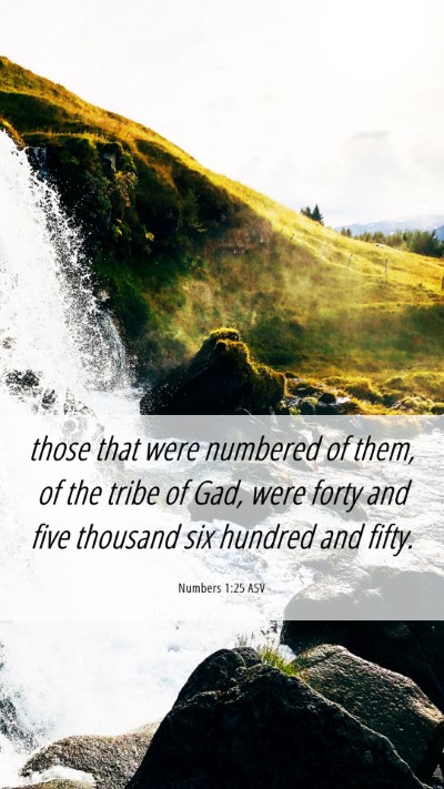 Picture 06 - Numbers 1:25 ASV Mobile Phone Wallpaper - those that were numbered of them, of the tribe of - Mobile Bible Verse Wallpaper