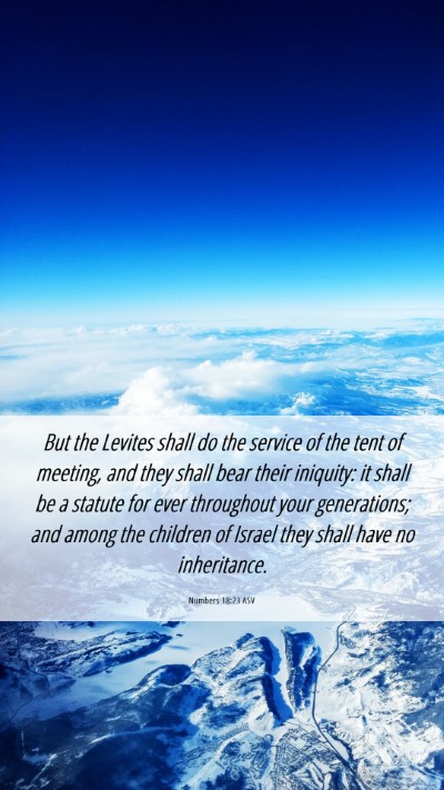 Picture 06 - Numbers 18:23 ASV Mobile Phone Wallpaper - But the Levites shall do the service of the tent - Mobile Bible Verse Wallpaper