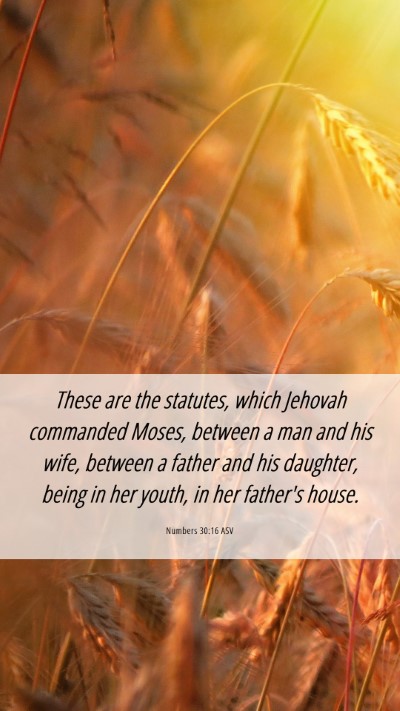 Picture 06 - Numbers 30:16 ASV Mobile Phone Wallpaper - These are the statutes, which Jehovah commanded - Mobile Bible Verse Wallpaper