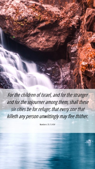 Picture 06 - Numbers 35:15 ASV Mobile Phone Wallpaper - For the children of Israel, and for the stranger - Mobile Bible Verse Wallpaper