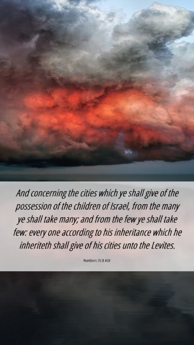 Picture 06 - Numbers 35:8 ASV Mobile Phone Wallpaper - And concerning the cities which ye shall give of - Mobile Bible Verse Wallpaper