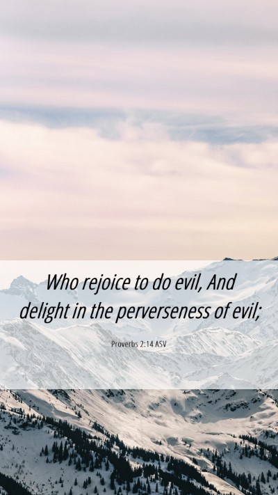 Picture 06 - Proverbs 2:14 ASV Mobile Phone Wallpaper - Who rejoice to do evil, And delight in the - Mobile Bible Verse Wallpaper