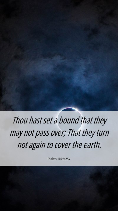 Picture 06 - Psalms 104:9 ASV Mobile Phone Wallpaper - Thou hast set a bound that they may not pass - Mobile Bible Verse Wallpaper