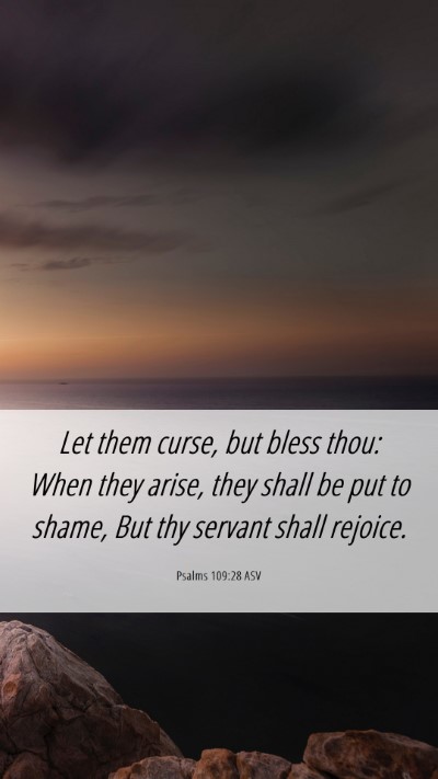 Picture 06 - Psalms 109:28 ASV Mobile Phone Wallpaper - Let them curse, but bless thou: When they arise, - Mobile Bible Verse Wallpaper