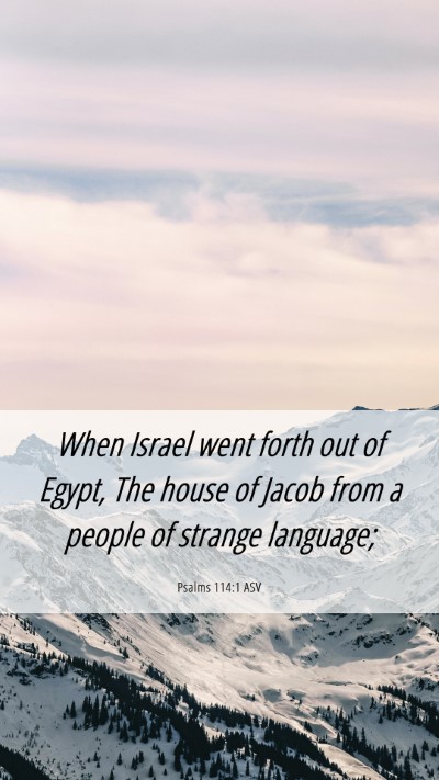 Picture 06 - Psalms 114:1 ASV Mobile Phone Wallpaper - When Israel went forth out of Egypt, The house of - Mobile Bible Verse Wallpaper