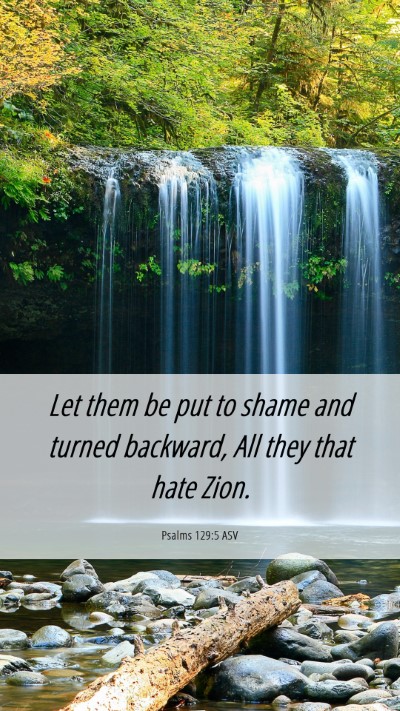 Picture 06 - Psalms 129:5 ASV Mobile Phone Wallpaper - Let them be put to shame and turned backward, All - Mobile Bible Verse Wallpaper