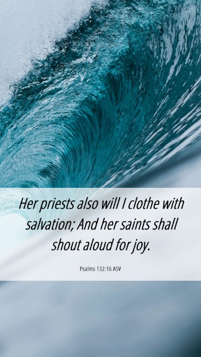 Picture 06 - Psalms 132:16 ASV Mobile Phone Wallpaper - Her priests also will I clothe with salvation; - Mobile Bible Verse Wallpaper
