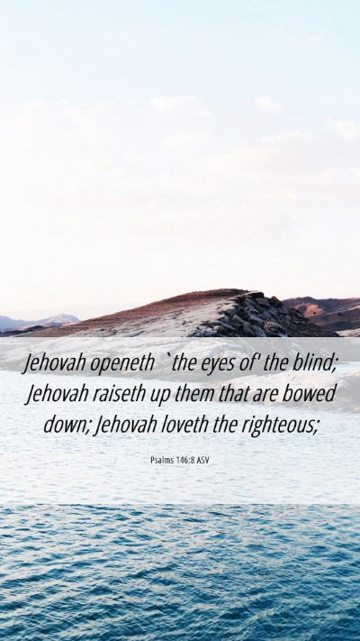 Picture 06 - Psalms 146:8 ASV Mobile Phone Wallpaper - Jehovah openeth `the eyes of' the blind; Jehovah - Mobile Bible Verse Wallpaper