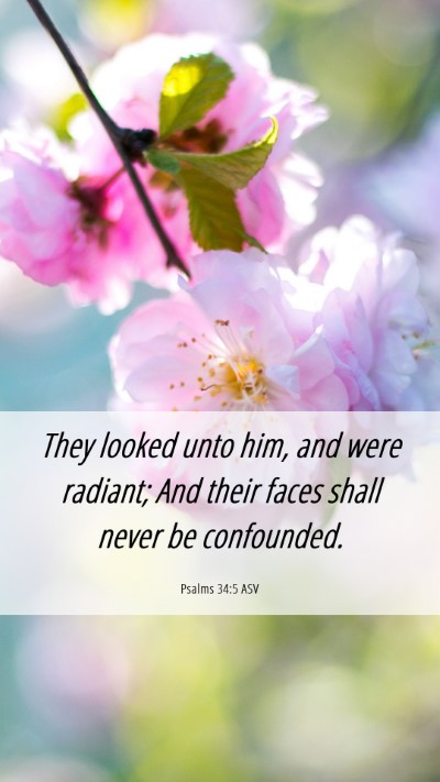 Picture 06 - Psalms 34:5 ASV Mobile Phone Wallpaper - They looked unto him, and were radiant; And their - Mobile Bible Verse Wallpaper