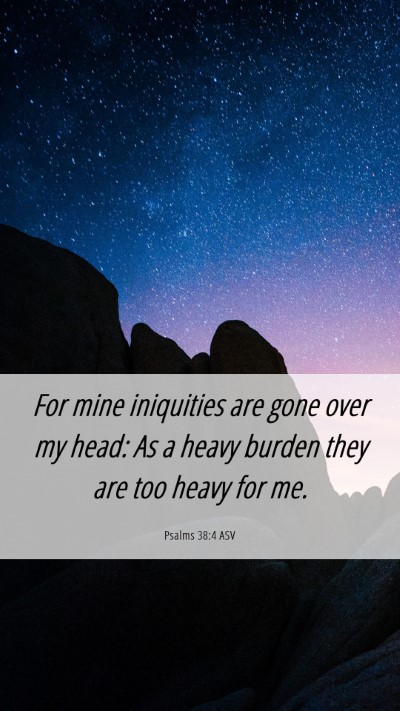 Picture 06 - Psalms 38:4 ASV Mobile Phone Wallpaper - For mine iniquities are gone over my head: As a - Mobile Bible Verse Wallpaper