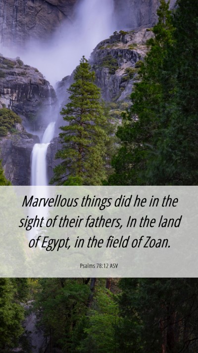 Picture 06 - Psalms 78:12 ASV Mobile Phone Wallpaper - Marvellous things did he in the sight of their - Mobile Bible Verse Wallpaper