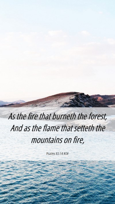 Picture 06 - Psalms 83:14 ASV Mobile Phone Wallpaper - As the fire that burneth the forest, And as the - Mobile Bible Verse Wallpaper