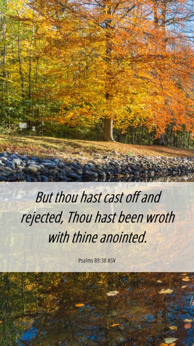 Picture 06 - Psalms 89:38 ASV Mobile Phone Wallpaper - But thou hast cast off and rejected, Thou hast - Mobile Bible Verse Wallpaper