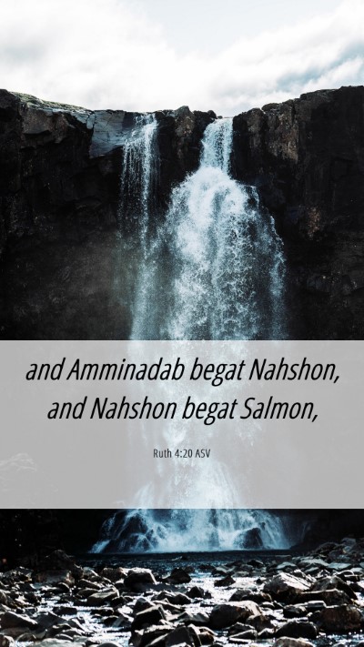 Picture 06 - Ruth 4:20 ASV Mobile Phone Wallpaper - and Amminadab begat Nahshon, and Nahshon begat - Mobile Bible Verse Wallpaper