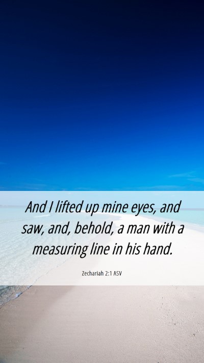 Picture 06 - Zechariah 2:1 ASV Mobile Phone Wallpaper - And I lifted up mine eyes, and saw, and, behold, - Mobile Bible Verse Wallpaper