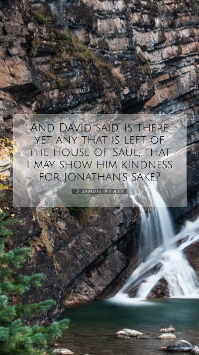 Picture 07 - 2 Samuel 9:1 ASV Mobile Phone Wallpaper - And David said, Is there yet any that is left of - Mobile Bible Verse Wallpaper