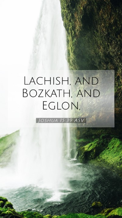 Picture 07 - Joshua 15:39 ASV Mobile Phone Wallpaper - Lachish, and Bozkath, and - Mobile Bible Verse Wallpaper