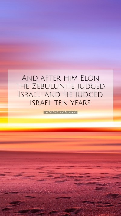 Picture 07 - Judges 12:11 ASV Mobile Phone Wallpaper - And after him Elon the Zebulunite judged Israel; - Mobile Bible Verse Wallpaper
