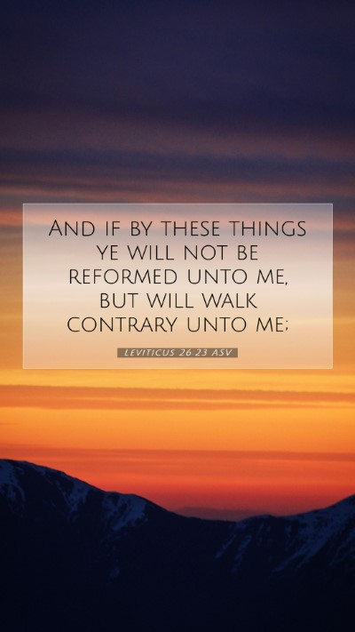Picture 07 - Leviticus 26:23 ASV Mobile Phone Wallpaper - And if by these things ye will not be reformed - Mobile Bible Verse Wallpaper