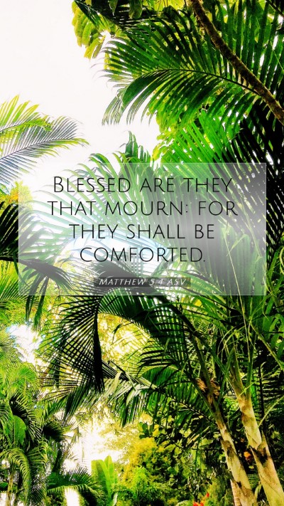 Picture 07 - Matthew 5:4 ASV Mobile Phone Wallpaper - Blessed are they that mourn: for they shall be - Mobile Bible Verse Wallpaper