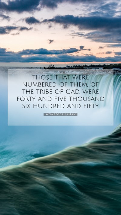 Picture 07 - Numbers 1:25 ASV Mobile Phone Wallpaper - those that were numbered of them, of the tribe of - Mobile Bible Verse Wallpaper