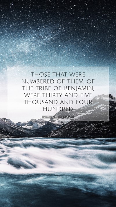 Picture 07 - Numbers 1:37 ASV Mobile Phone Wallpaper - those that were numbered of them, of the tribe of - Mobile Bible Verse Wallpaper
