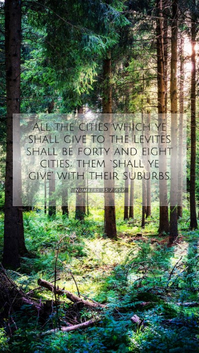 Picture 07 - Numbers 35:7 ASV Mobile Phone Wallpaper - All the cities which ye shall give to the Levites - Mobile Bible Verse Wallpaper
