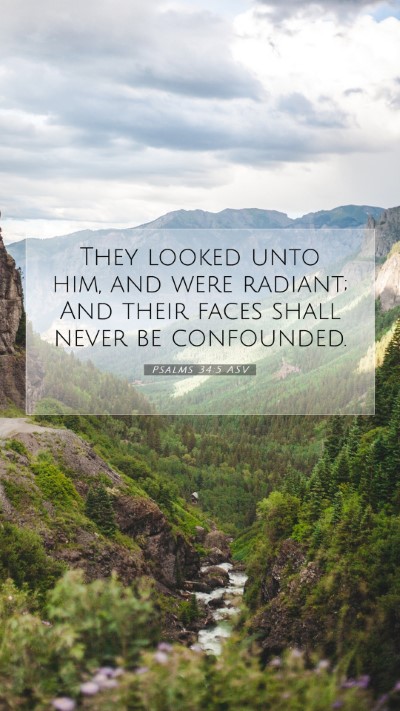 Picture 07 - Psalms 34:5 ASV Mobile Phone Wallpaper - They looked unto him, and were radiant; And their - Mobile Bible Verse Wallpaper