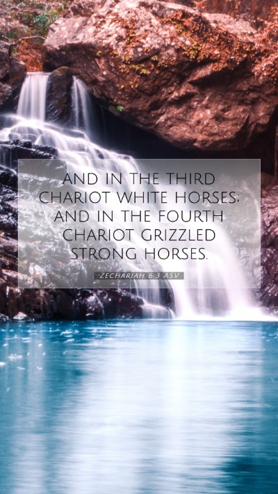 Picture 07 - Zechariah 6:3 ASV Mobile Phone Wallpaper - and in the third chariot white horses; and in the - Mobile Bible Verse Wallpaper